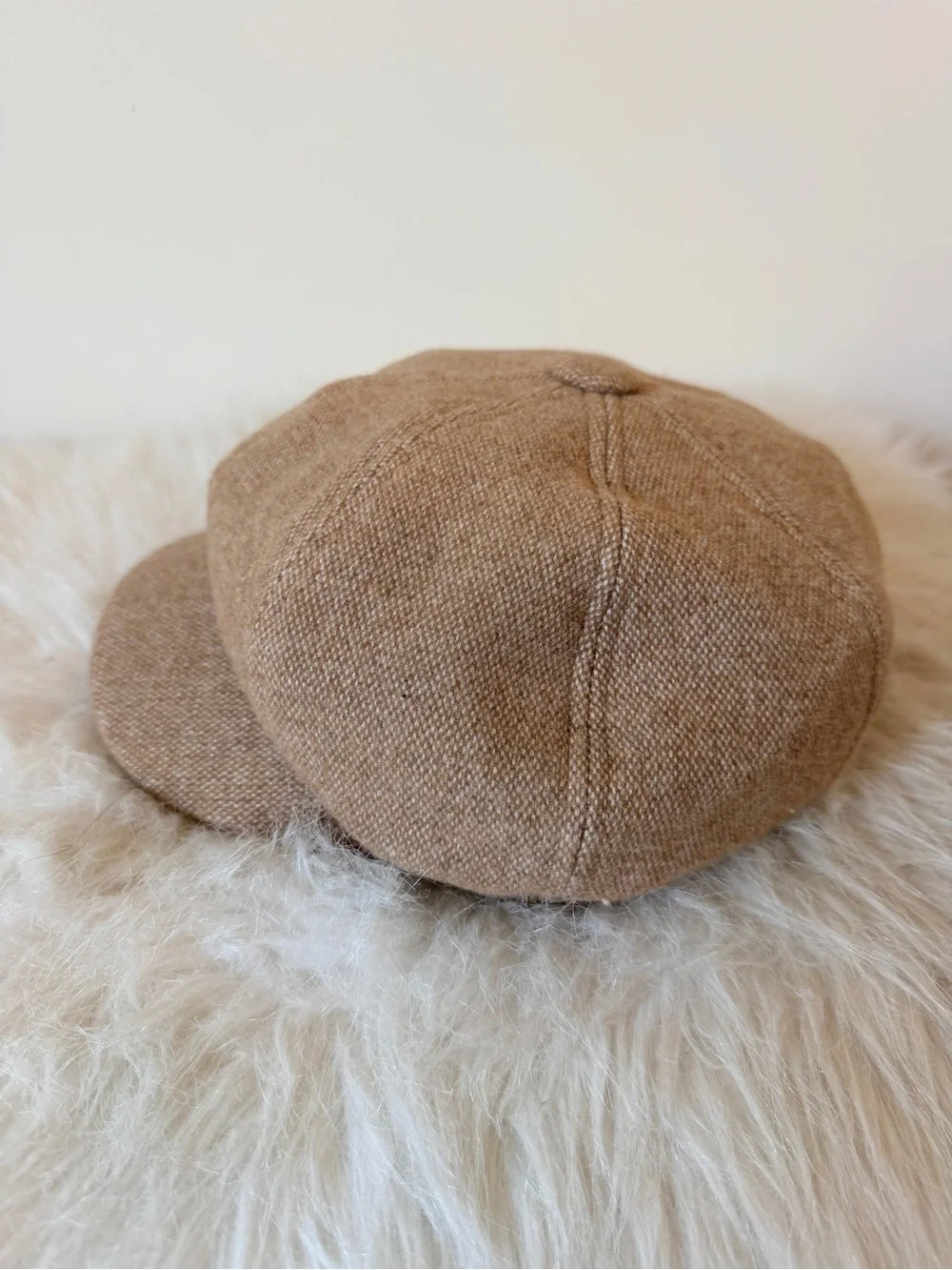 Tan / Beige Unisex Baker Boy Hat